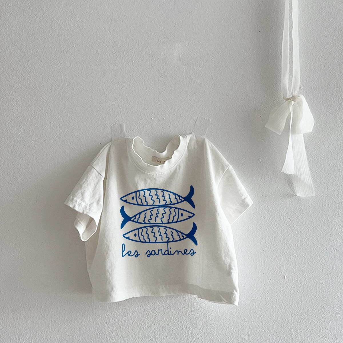 SARDINES Baby Toddler  White T-Shirt