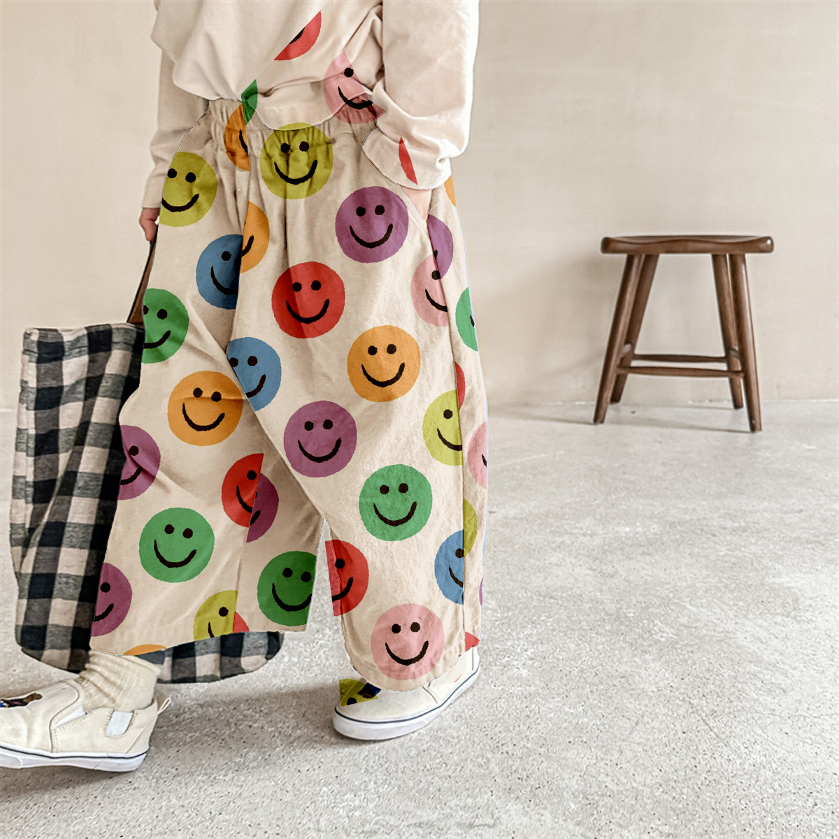 Kid Baby Colorful Smiley Pants
