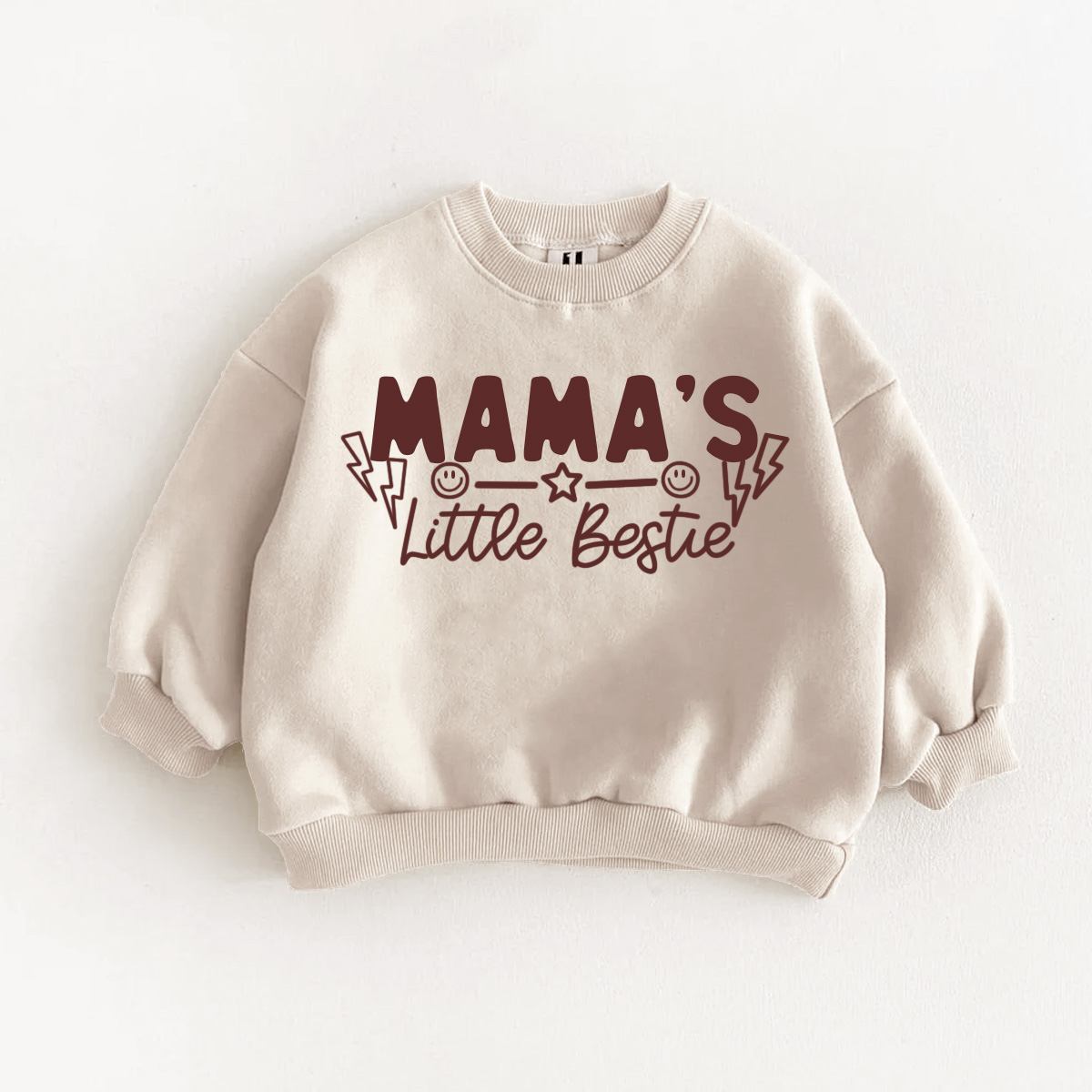 MAMA'S LITTLE BESTIE Baby & Kids Smiley Sweatshirt