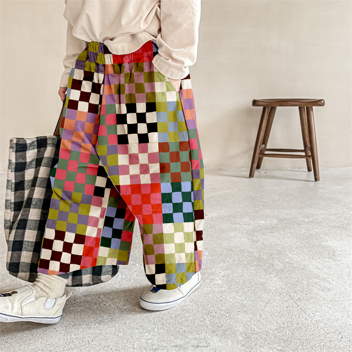 Baby & Kids Colorful Plaid Pattern Pants