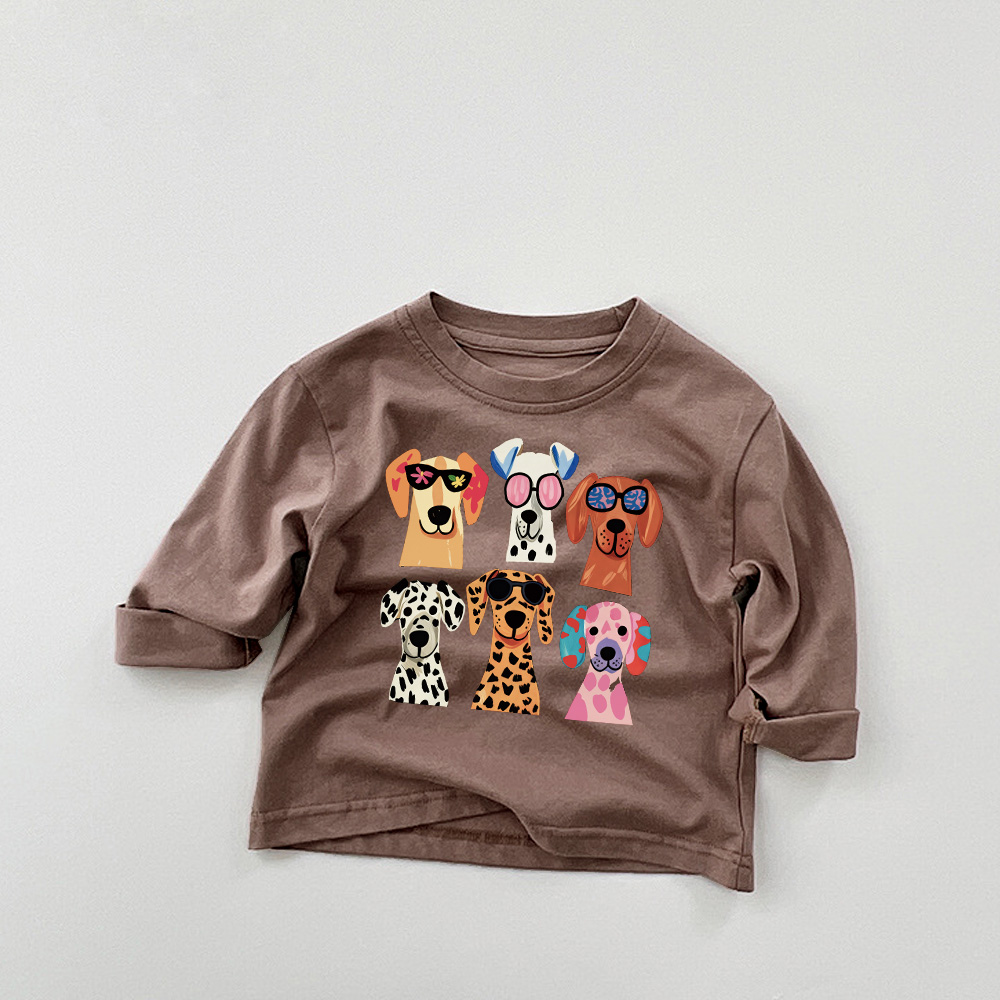 Baby & Kids Dog Solid Color Casual T-Shirt