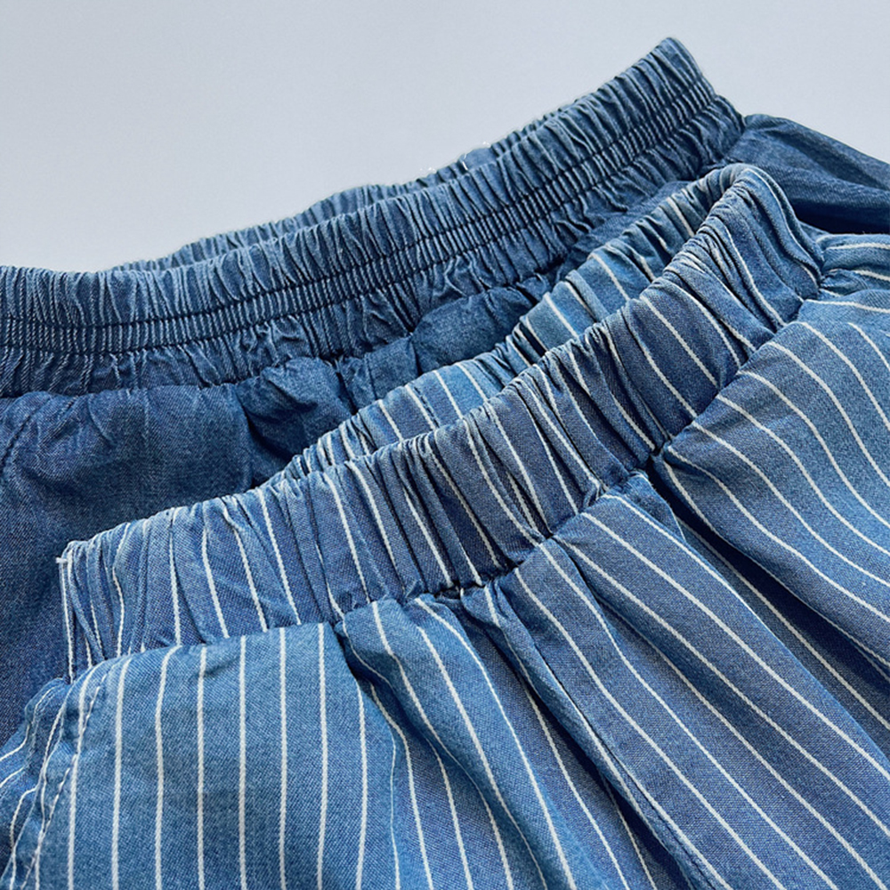 Toddler Kids Stripe Denim Pants