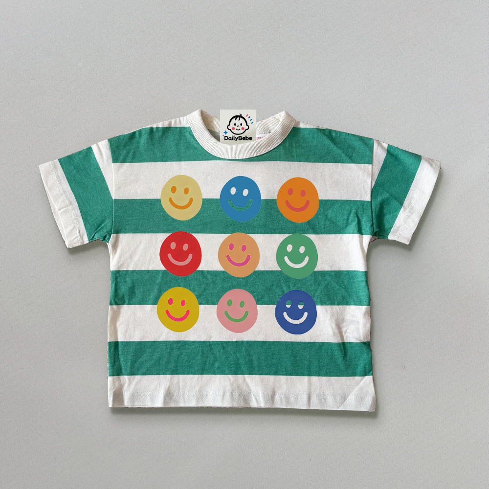 Baby & Kids Smiley Stripe T-Shirt