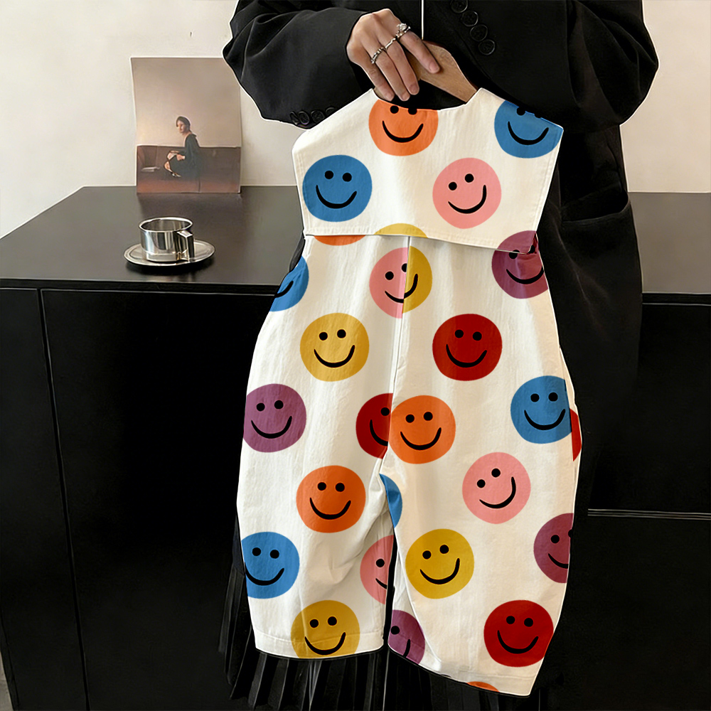 Baby Toddler Colorful Smiley Romper