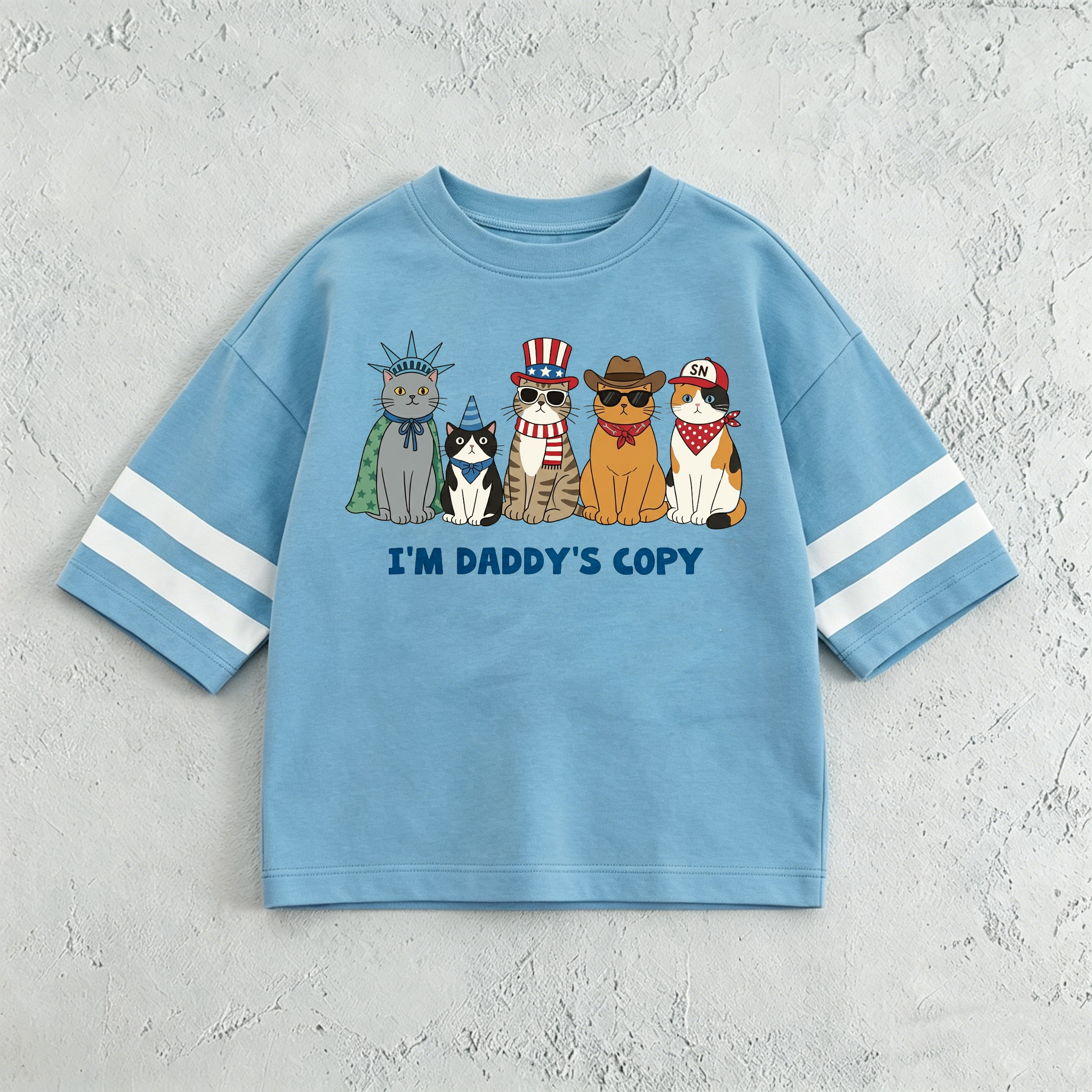 I AM DADDY'S COPY Baby & Kids Cats Print T-Shirt (6M-12Y)