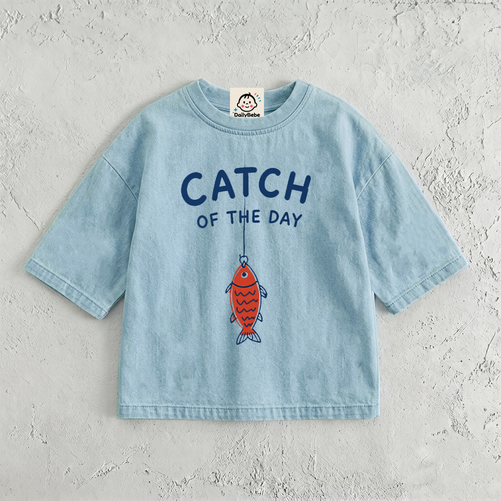 CATCH OF THE DAY Baby & Kids Fish Washed T-Shirt (6M-12Y)