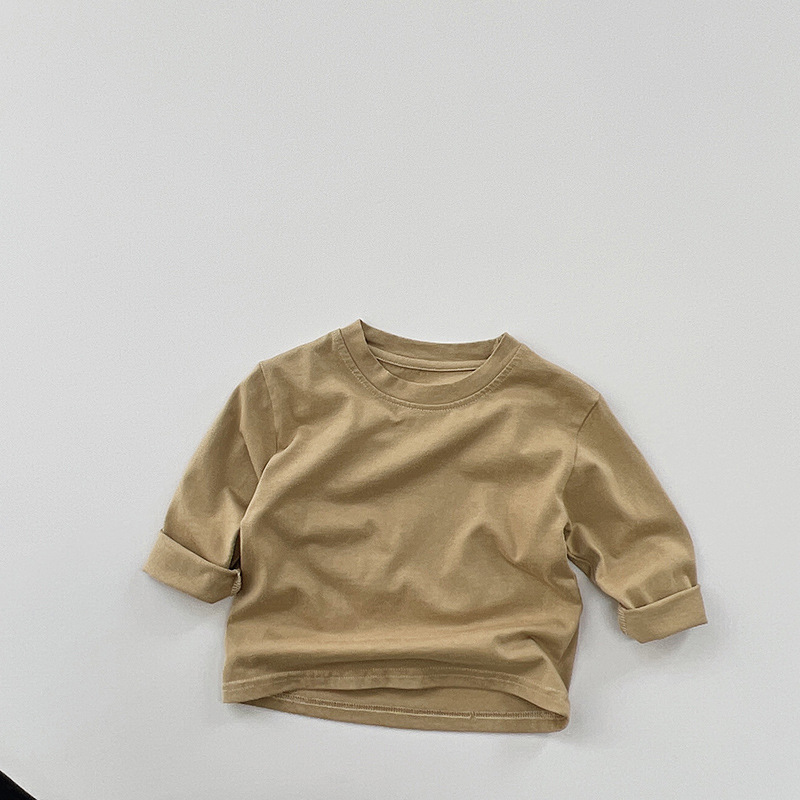 Toddler Retro Solid Color Casual T-Shirt