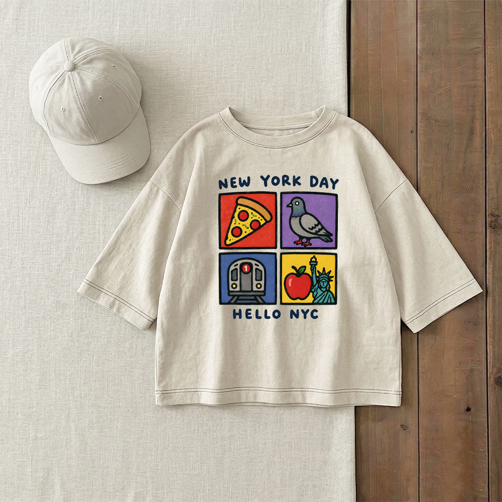 NEW YORK DAY HELLO NYC Baby & Kids Print T-Shirt (6M-12Y)
