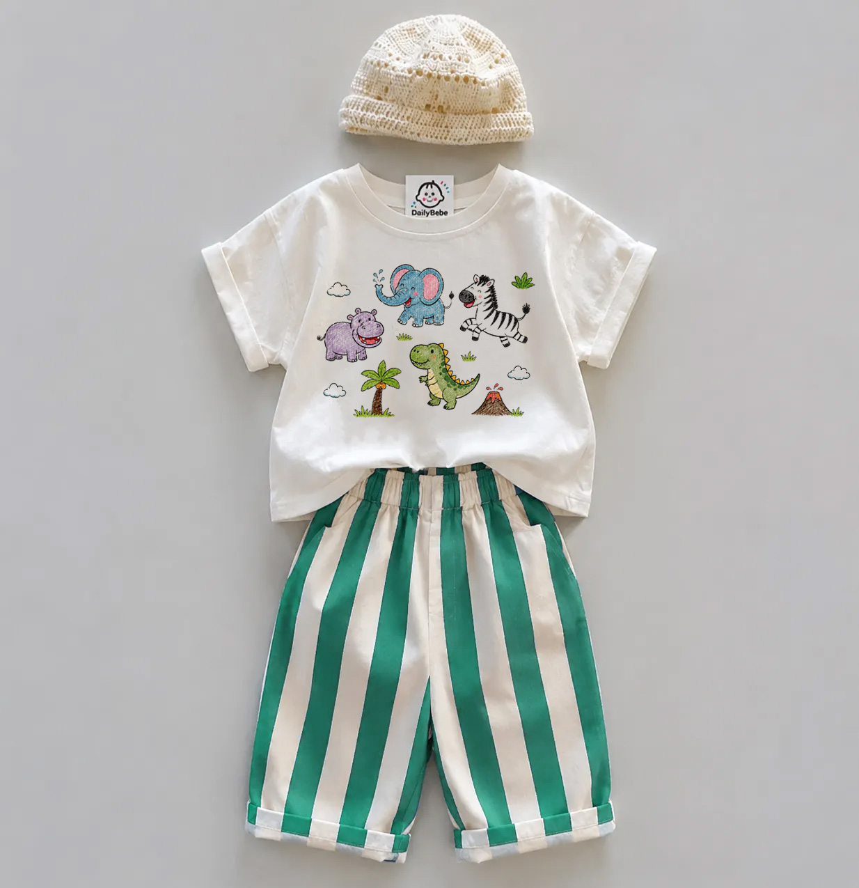 Baby Toddler Animals 2-Piece Set