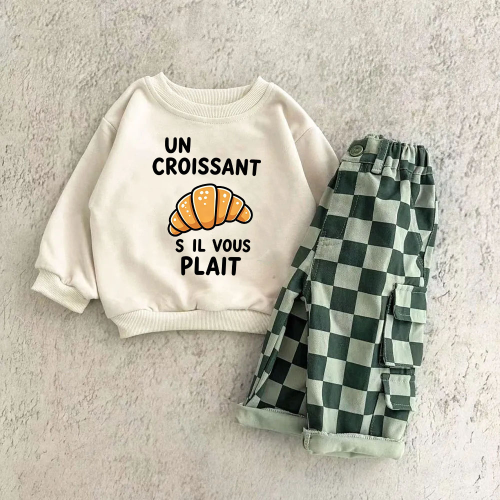 UN CROISSANT S IL VOUS PLAIR Baby & Kids 2-Piece Set