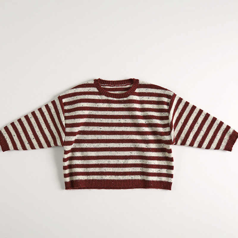Toddler Heather Gray Striped Sweater
