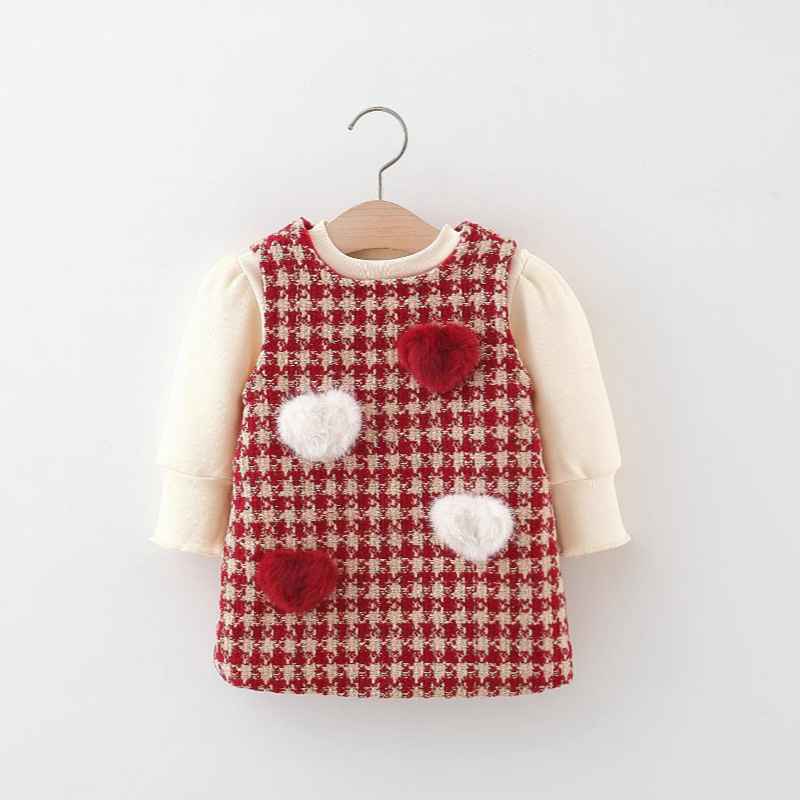 Baby Flying Sleeve Bow Mesh Dress