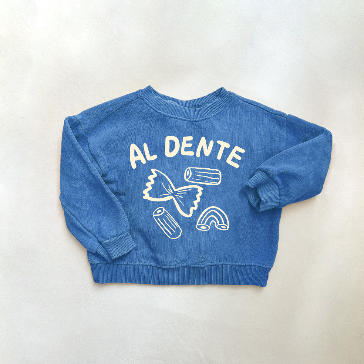 AL DENTE Baby Toddler Pasta Slogan Sweatshirt