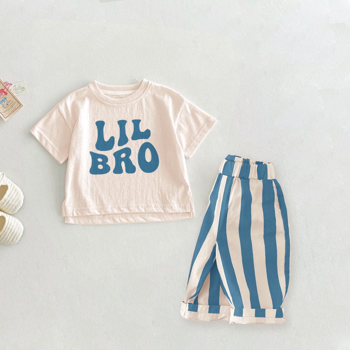 LIL BRO Baby Toddler 2-Piece Casual Pants Set
