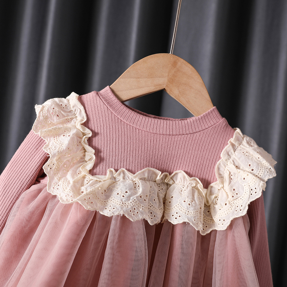 Baby Red Bow Tie Embroidered Dress