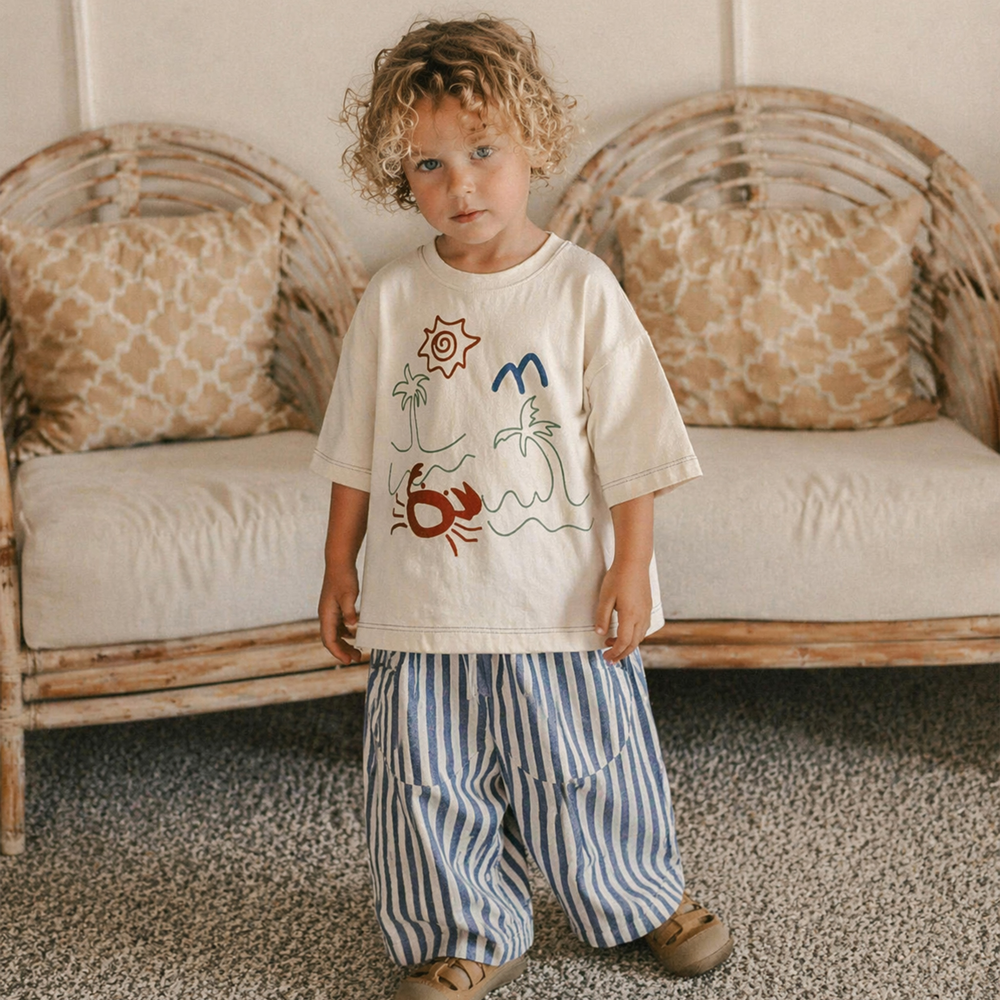 Baby & Kids Beach Crab Print T-Shirt (6M-12Y)