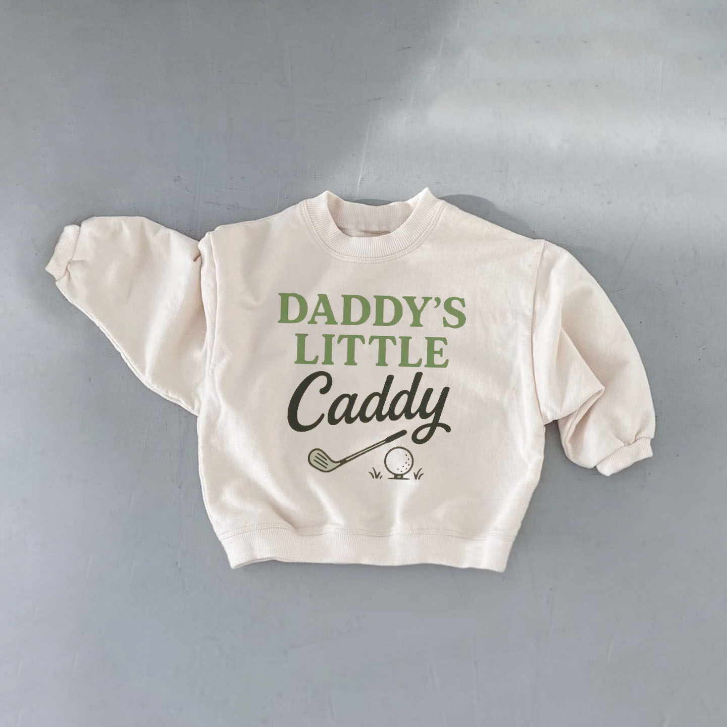 DADDY'S LITTLE CADDY Baby Toddler Golf Sweatshirt