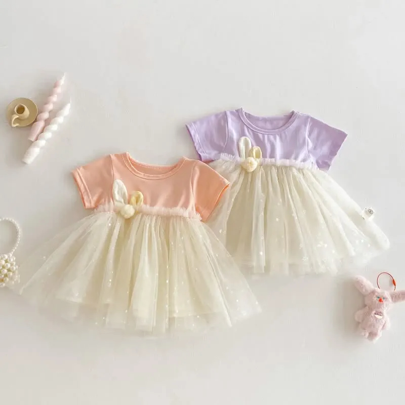 Baby Bunny Ears Tulle Cute Dress