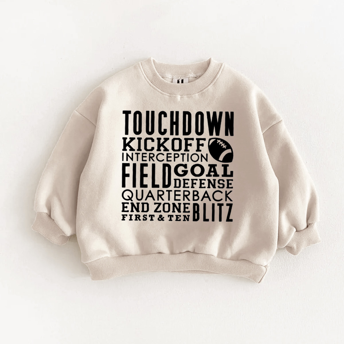 Baby & Kids Football Game Day Slogan Sweatshirt