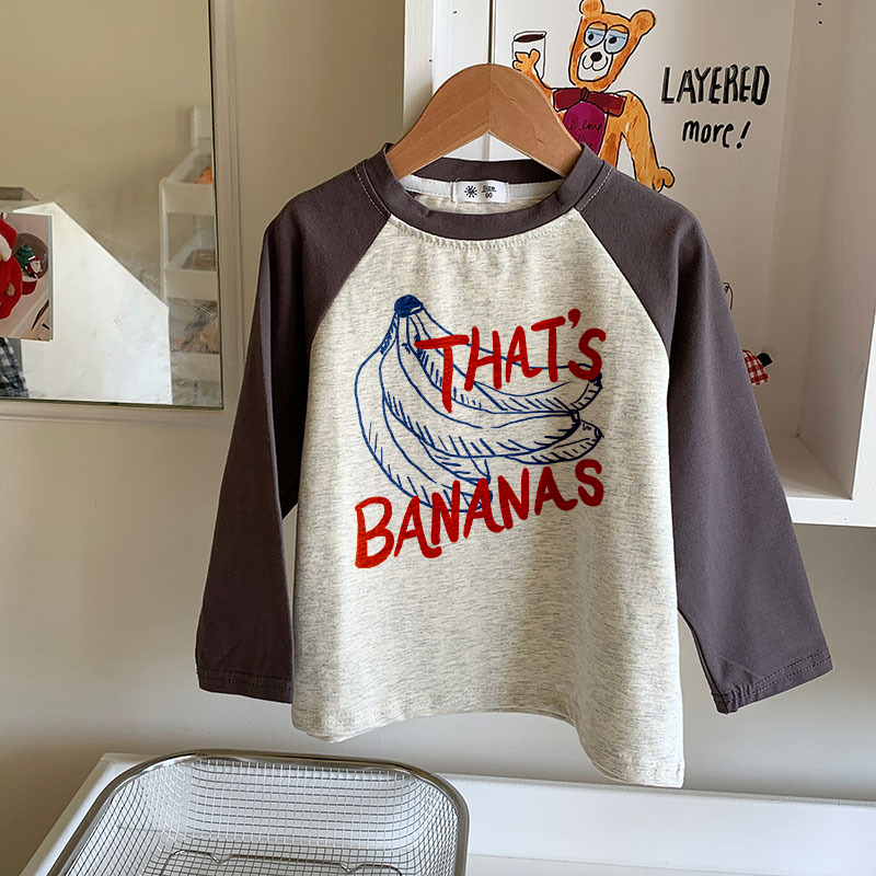 THAT'S BANANS Kids Contrast Color T-Shirt