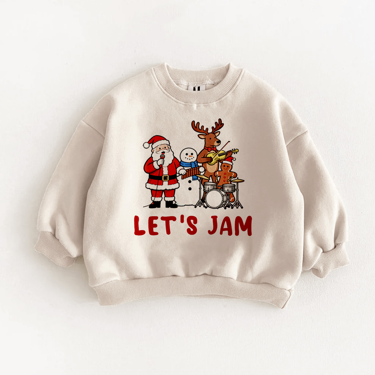 LET'S JAM,Baby & Kids  Santas Band Sweatshirt