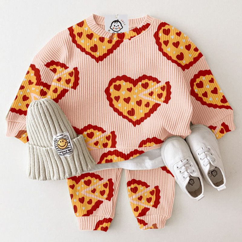 2-Piece Baby Toddler Love Pizza Sets