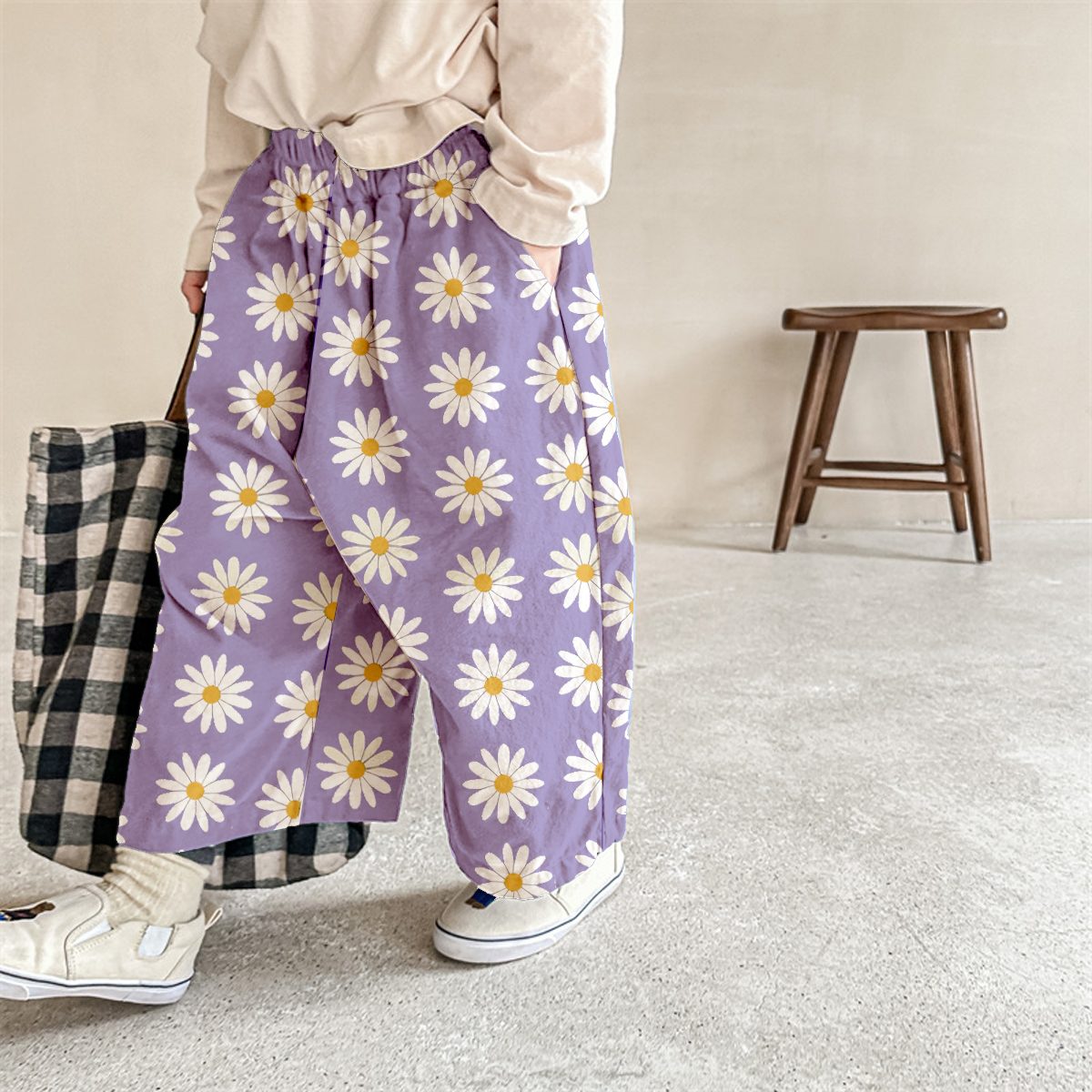 Baby & Kids Sunflower Print Pants