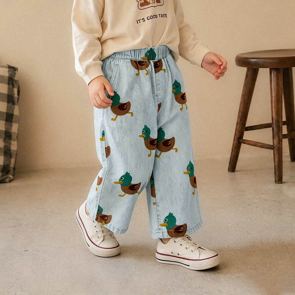 Baby & Kids Duck Denim Pants Set