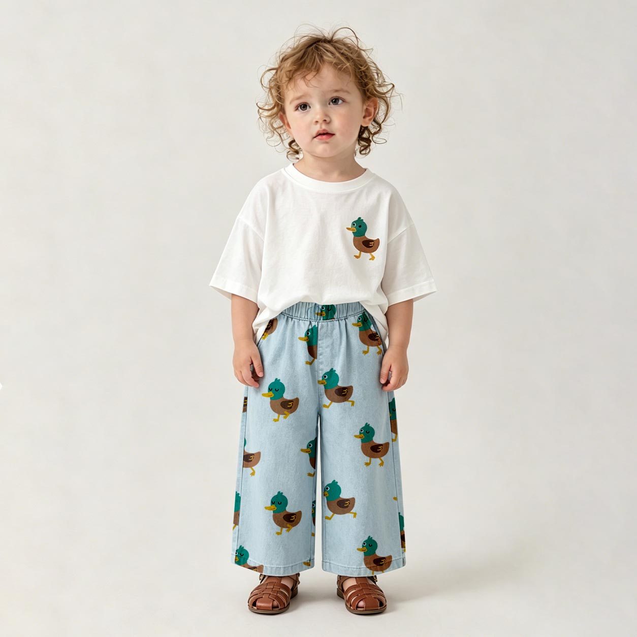 Baby & Kids Duck Denim Pants Set