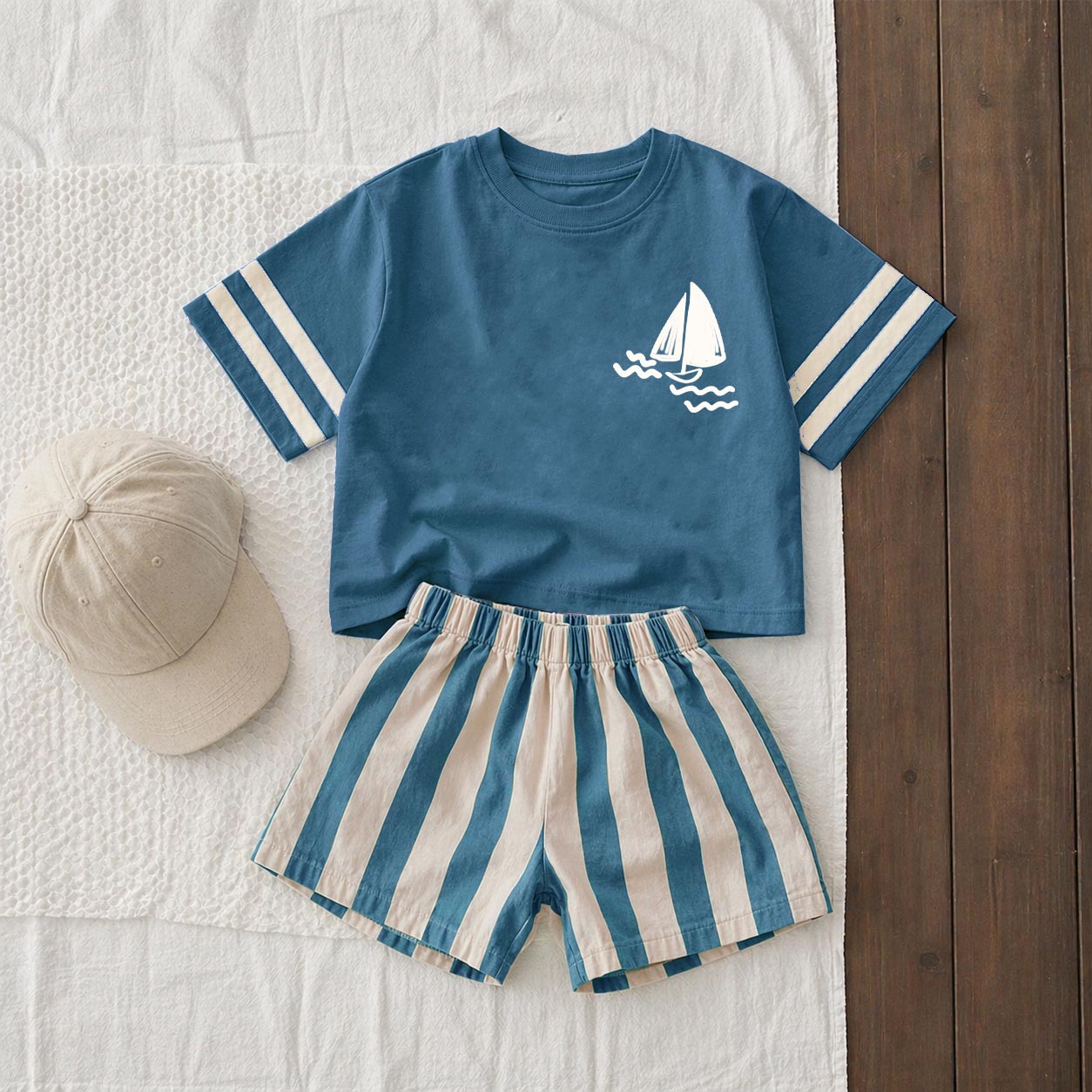 Baby & Kids Sailboat Tee and Shorts Sets