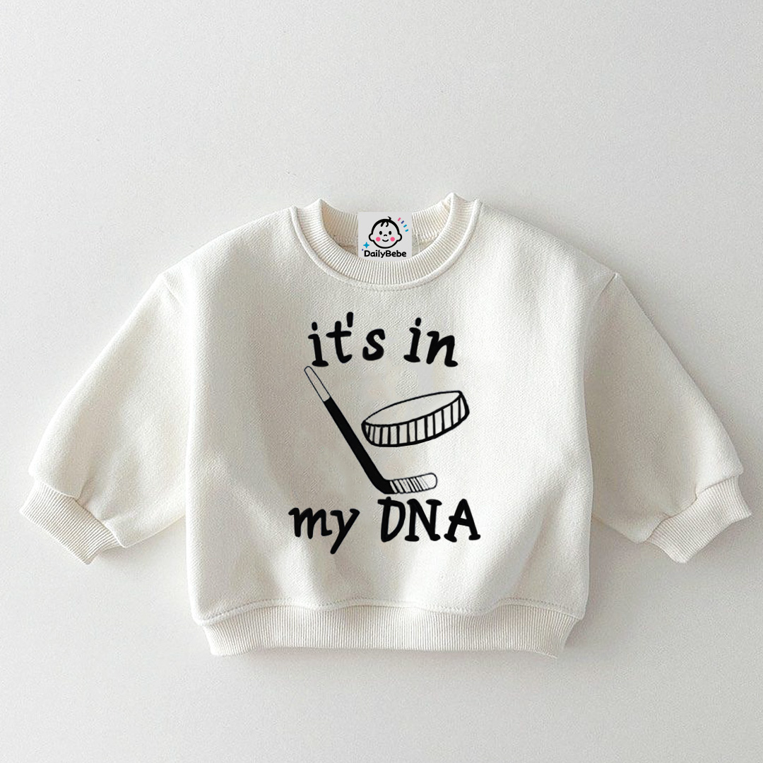 IT'S IN MY DNA Baby & Kids Puck Pattern Sweatshirt