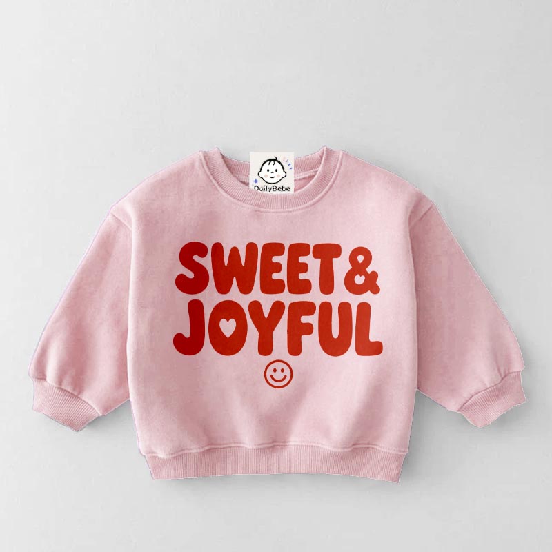 SWEET & JOYFUL Baby & Kids Pattern Sweatshirt