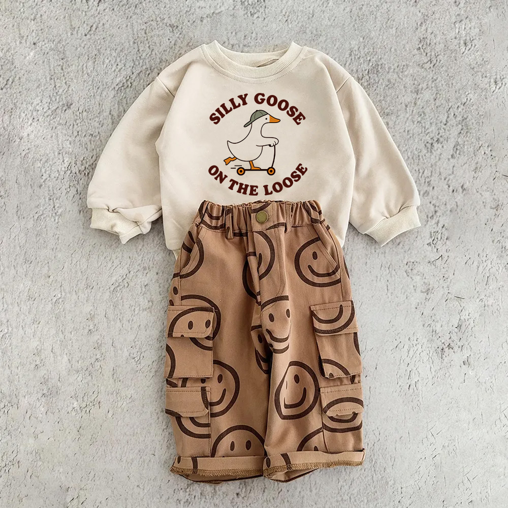 SILLY GOOSE ON THE LOOSE Baby & Kids 2-Piece Set