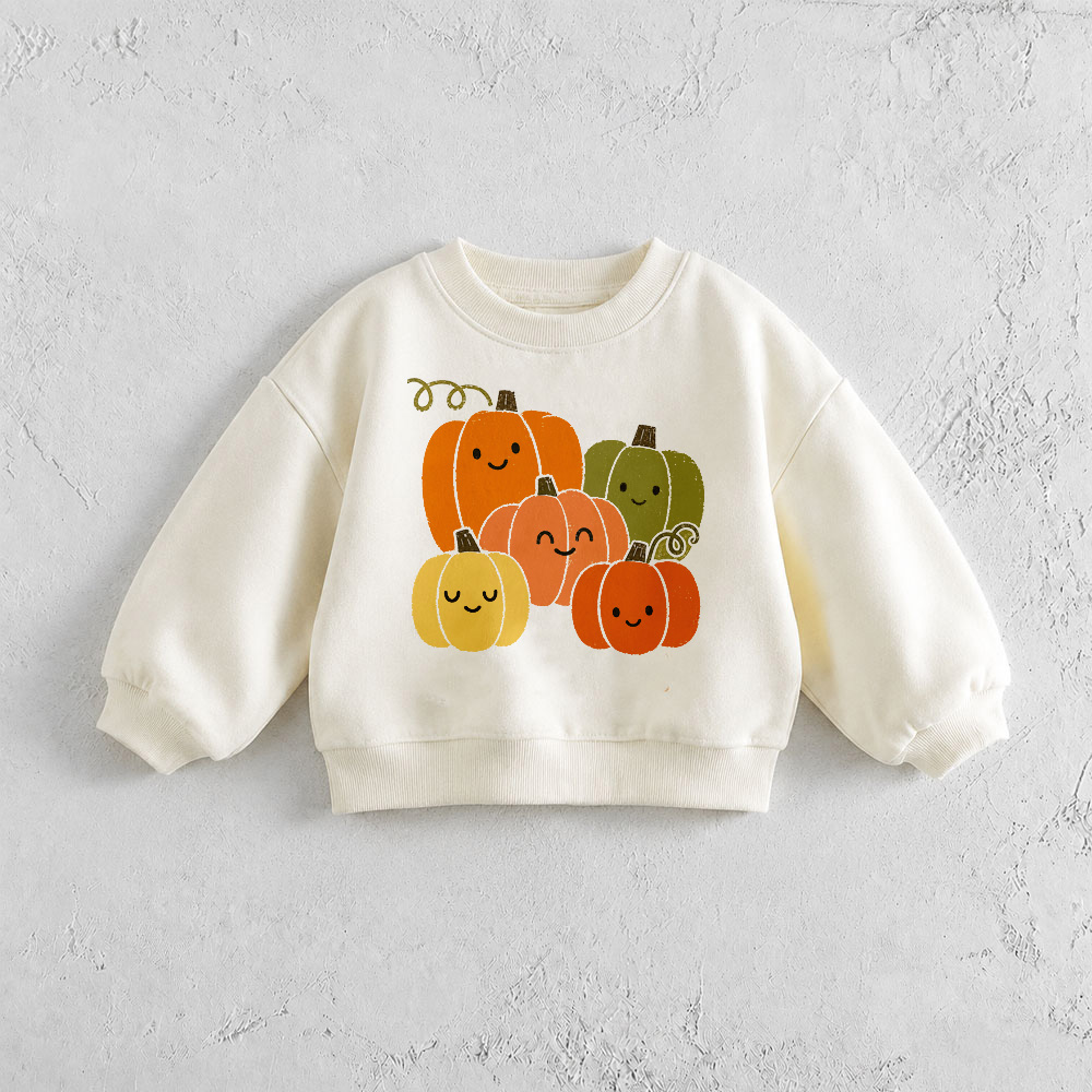 Baby & Kids Pumpkin Face Pattern Sweatshirt
