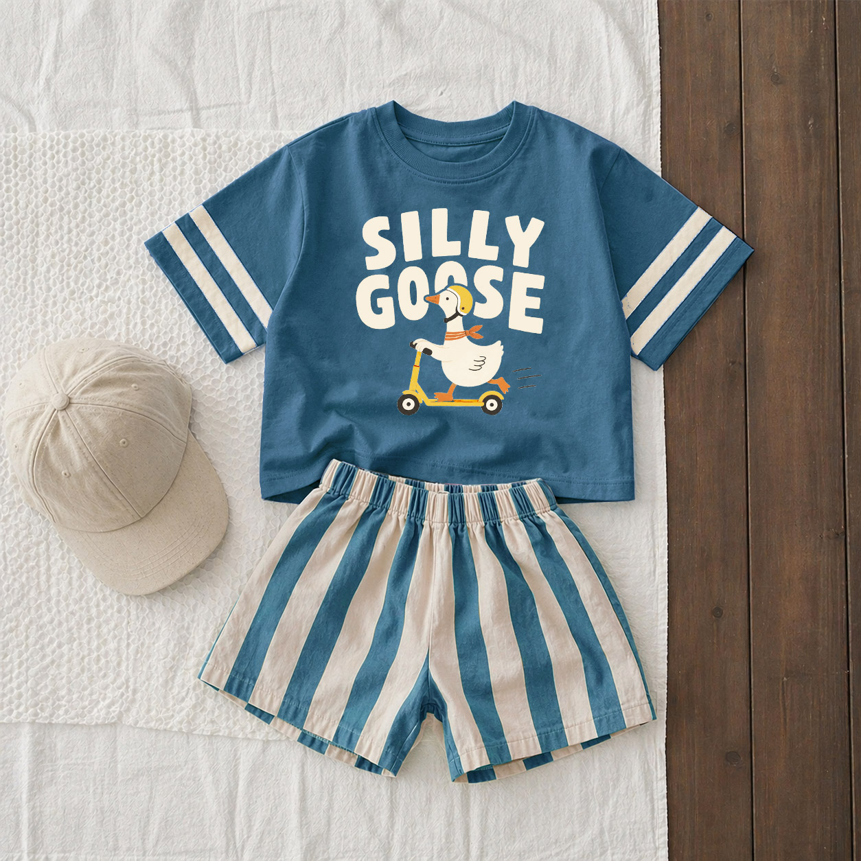 SILLY GOOSE Baby & Kids Tee and Shorts Sets