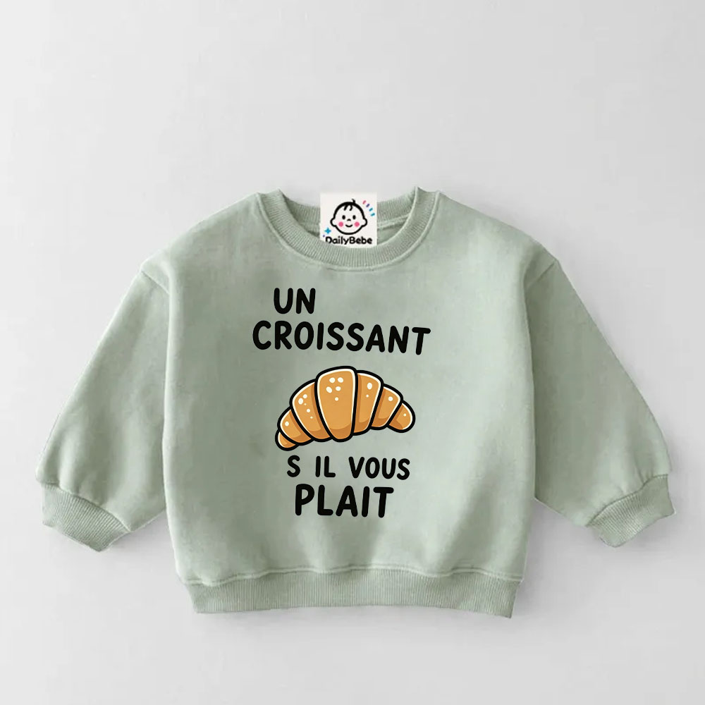 UN CROISSANT Baby Toddler Sweatshirt