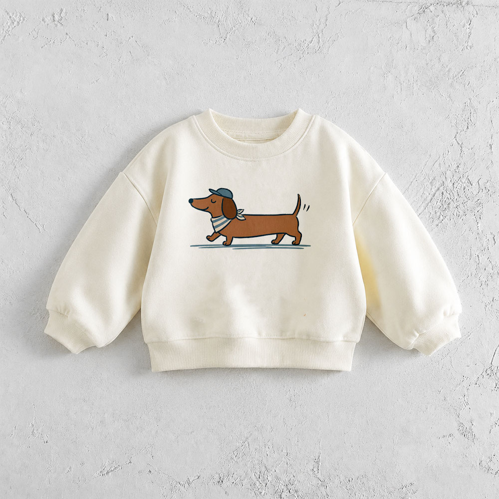 Baby & Kids Dachshund Pattern Sweatshirt