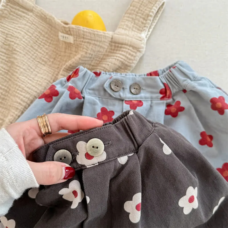 Toddler Allover Flower Loose Pants