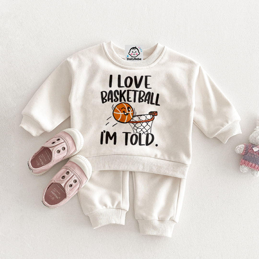 I LOVE BASKETBALL I'M TOLD Baby Sets