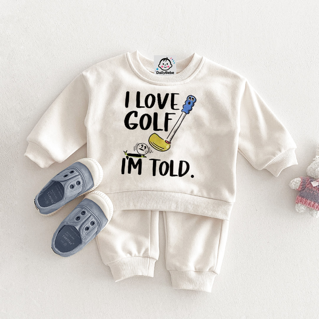 I LOVE GOLF I'M TOLD Baby Sets