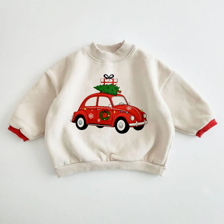 Baby & Kids Christmas Car Sweatshirt