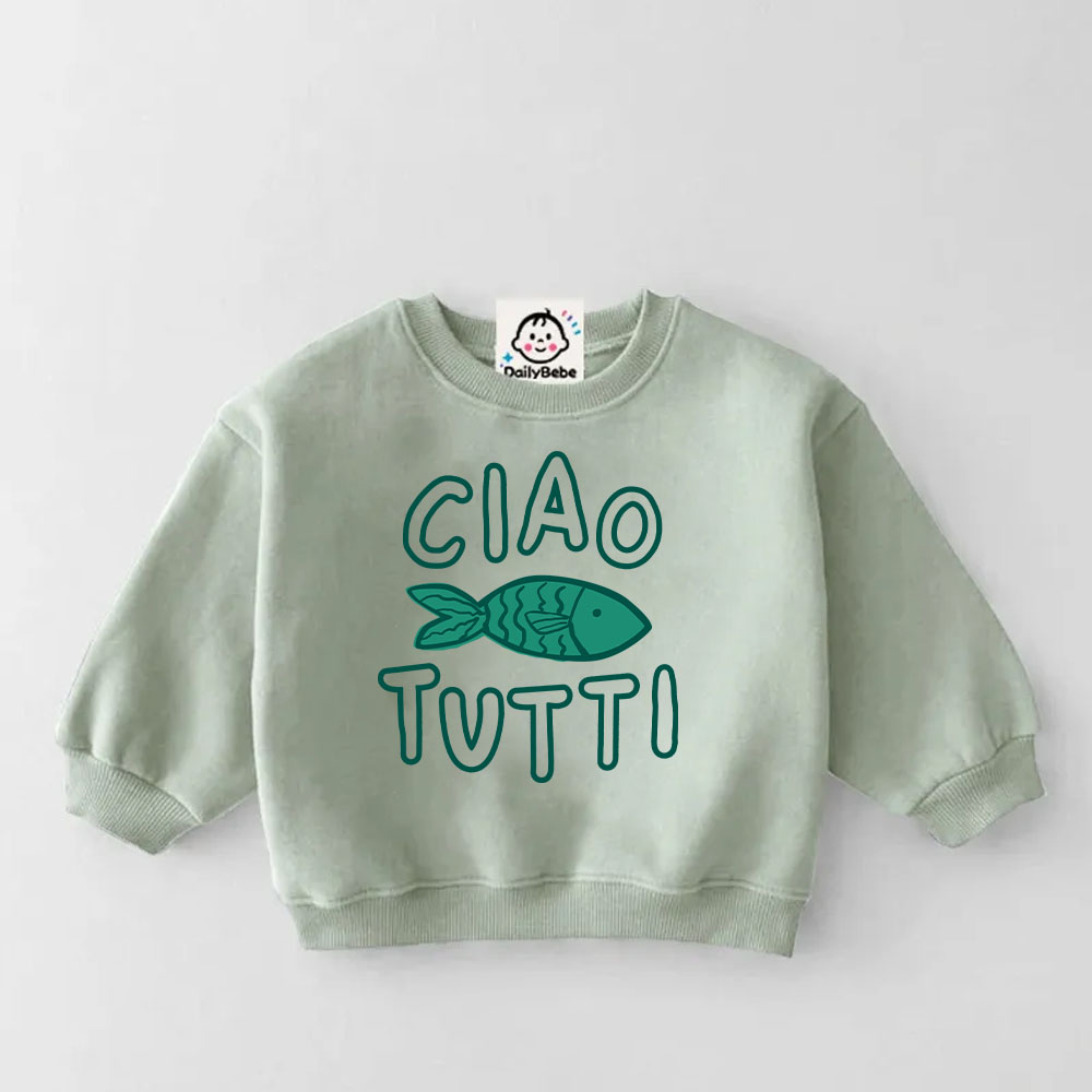 CIAO TUTTI Baby Toddler Sardines Sweatshirt