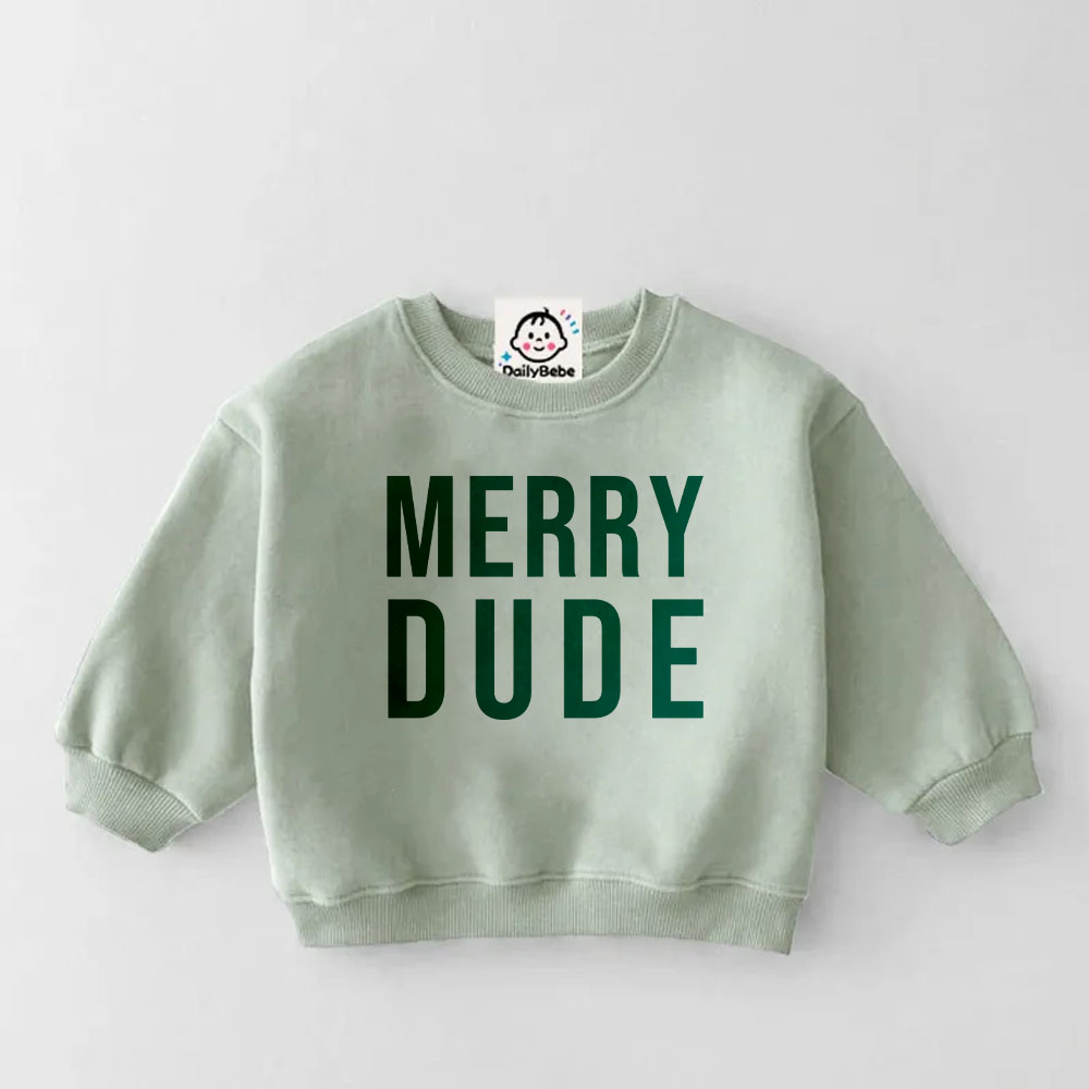 MERRY DUDE Baby Toddler Sweatshirt
