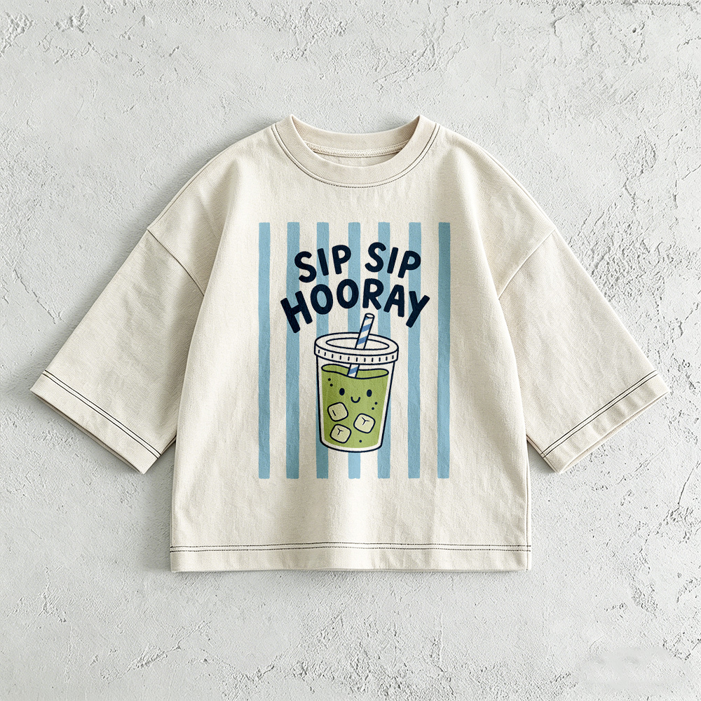 SIP SIP HORAY Baby & Kids Juice Print T-Shirt (6M-12Y)