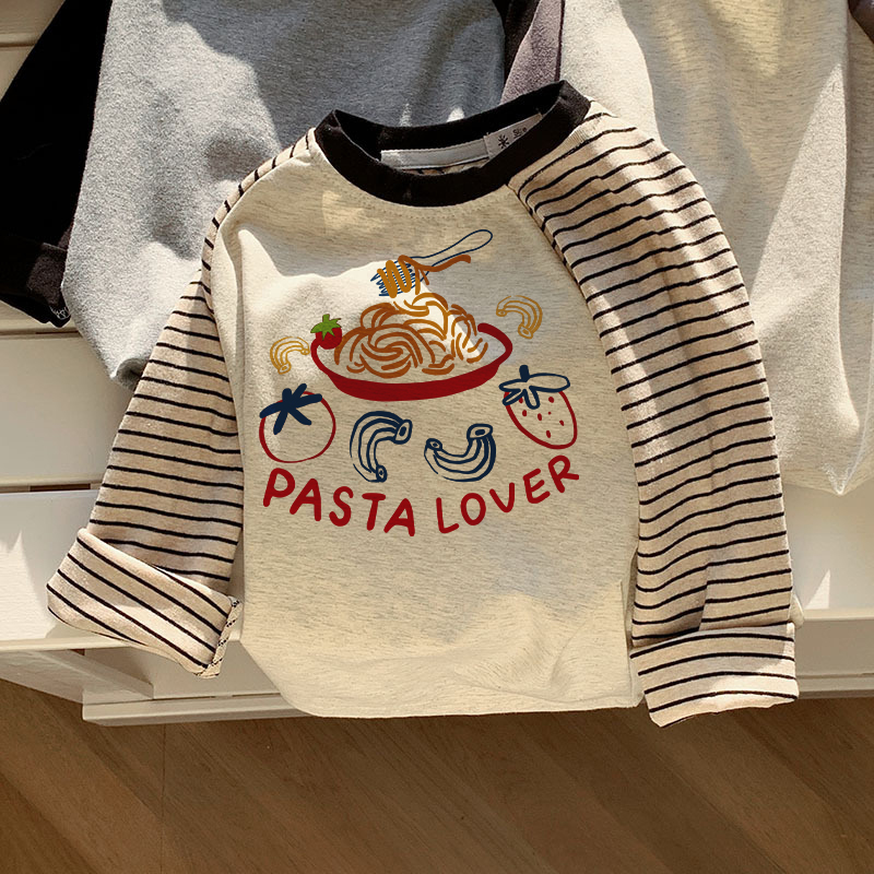 PASTA LOVER Kid Contrast Color T-Shirt