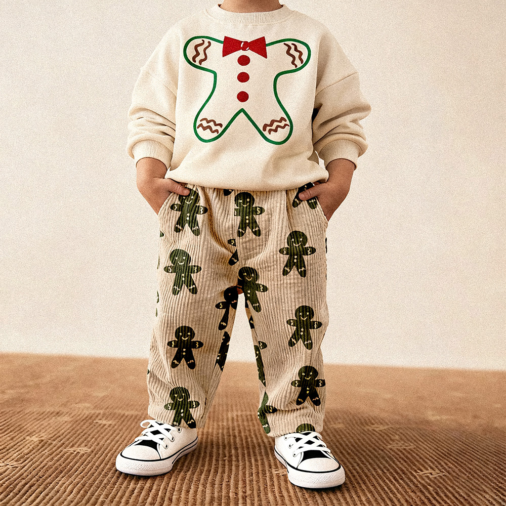 Baby & Kids Gingerbread Man Corduroy Pants