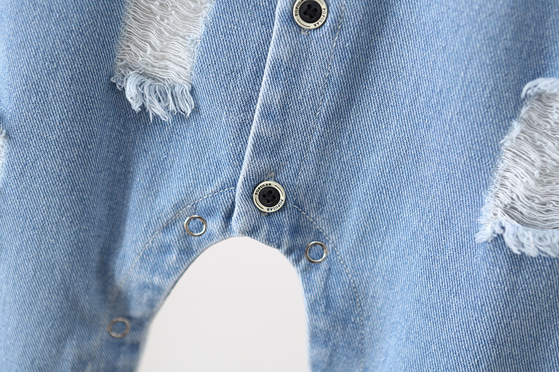 Baby Denim Blue Romper