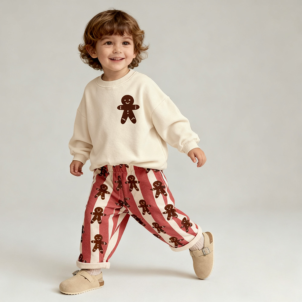Baby & Kids Gingerbread Stripe Pants