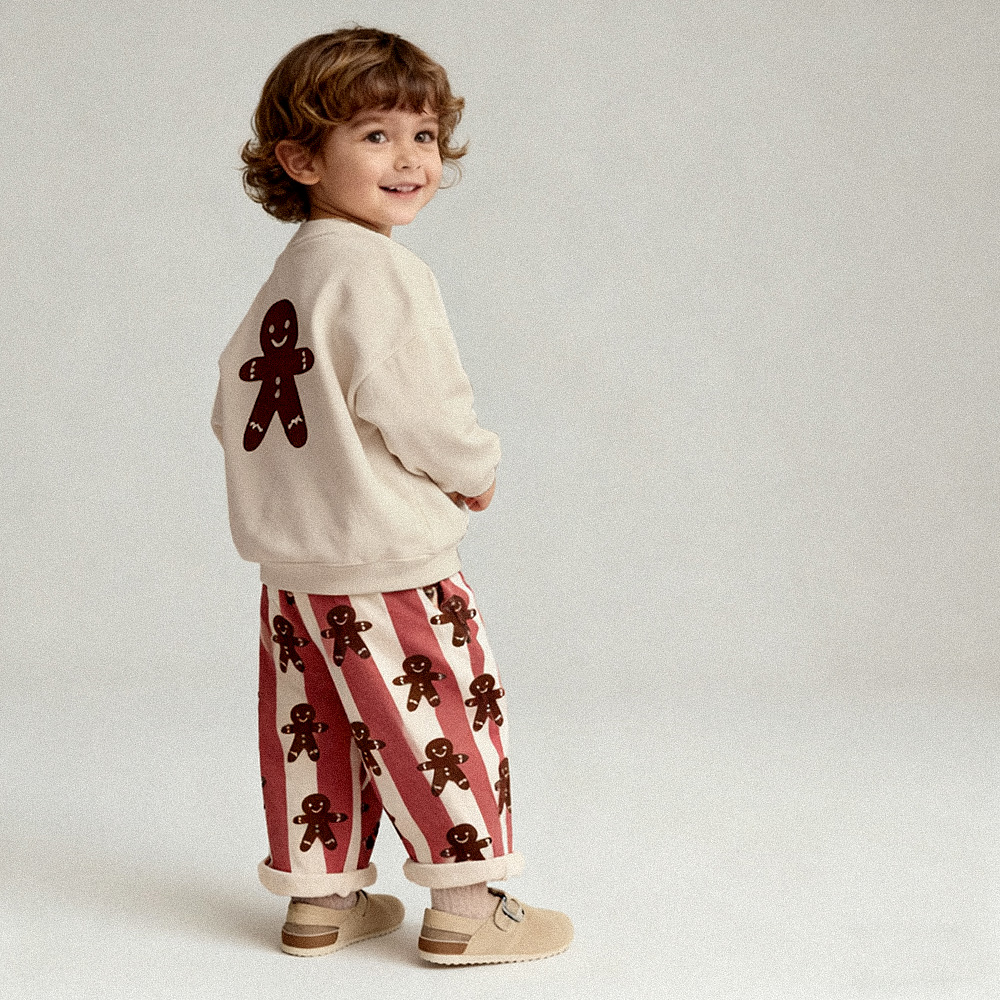 Baby Toddler Gingerbread Stripe 2-Piece Set