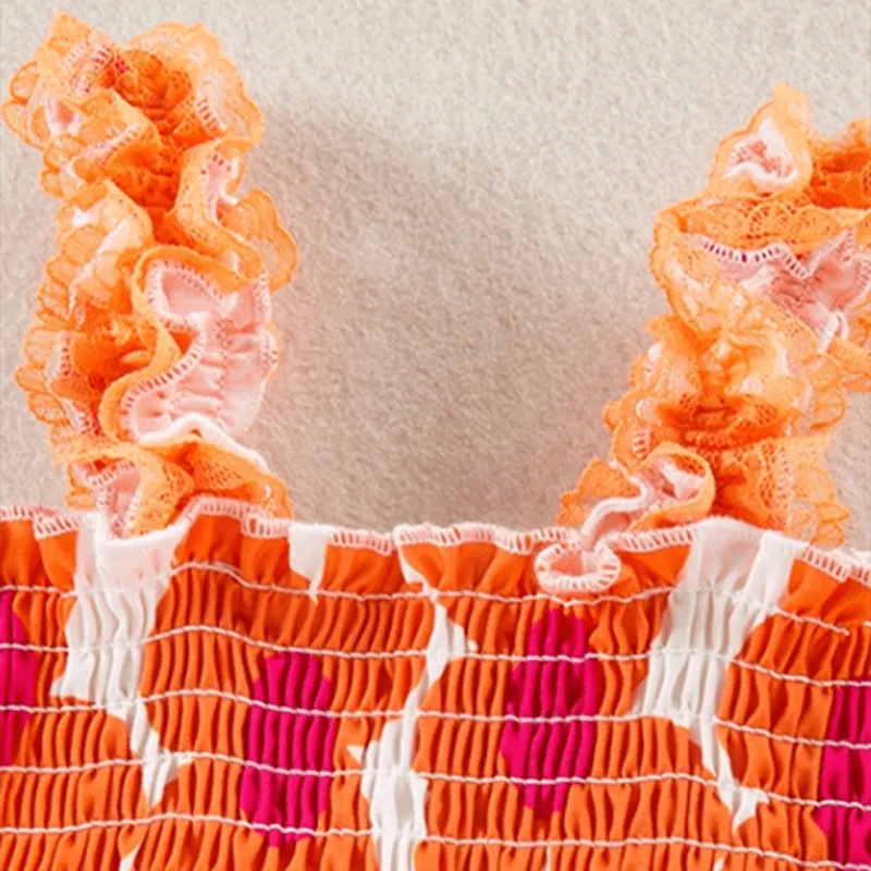 Baby Allover Flower Overalls with Headband